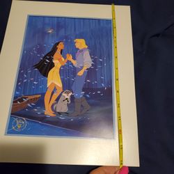 VINTAGE *DISNEY *POCAHONTAS *EXCLUSIVE COMMEMORATIVE LITHOGRAPH *11X14 *NEVER USED *COLLECTIBLE 