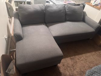 Grey Sectional Sofa with Pull Out Bed