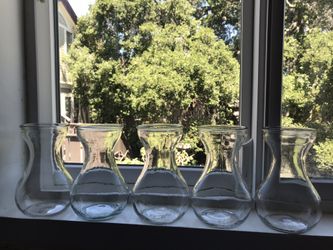 5 vases/glasses, sold together