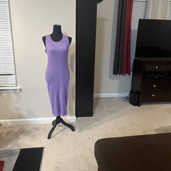 Purple Sweater dress