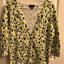 Ladies Large Cardigan Sweater 