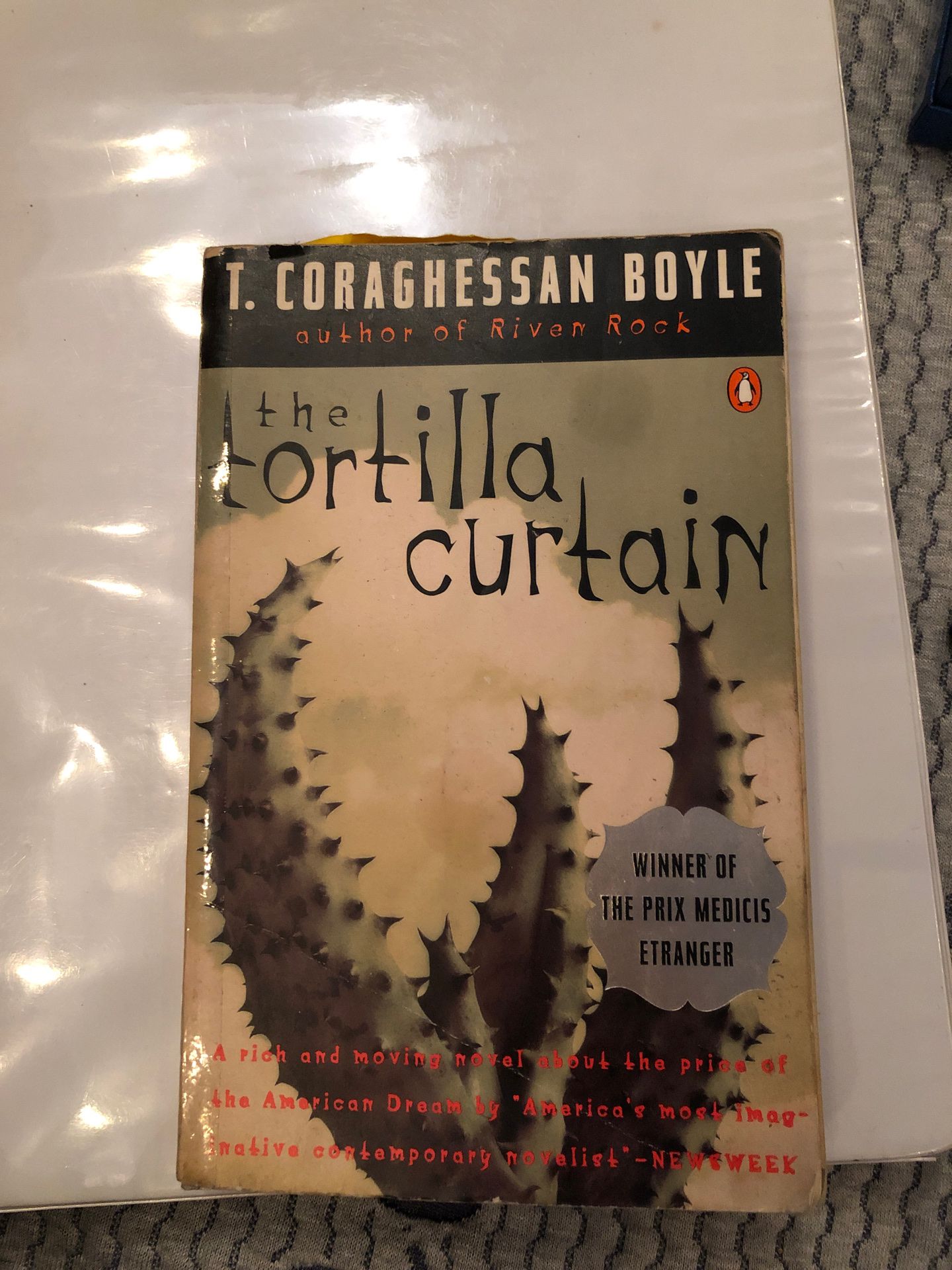 The Tortilla curtain T. Coraghessan Boyle