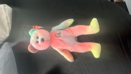 Ty Beanie Baby: Peace Bear 1996 - Multicolor VERY RARE