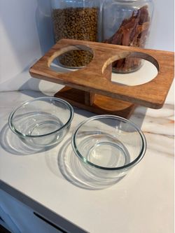 Food Stand & Glass Bowls