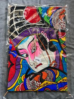 Vintage 90’s Japanese kite “Kabuki actor”