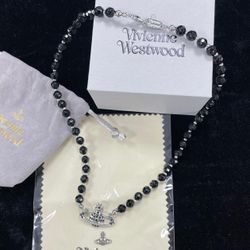 Vivienne Westwood Black and Silver Choker