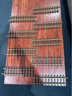 LGB Lehmann G Scale Brass Straight Track – 9 Pieces (1 Foot Each) – West Germany
