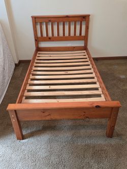 Solid Wood Twin Bed Frame