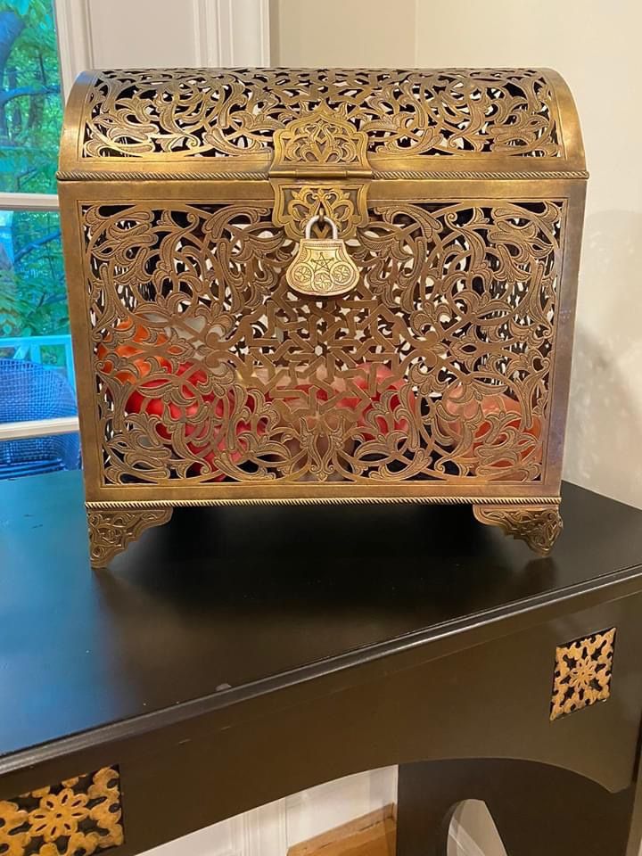 100% Pure Brass Handcrafted Moroccan Chest
