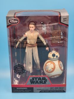 Star Wars Die Cast Rey And BB-8 Action Figure Elite Series Disney NEW