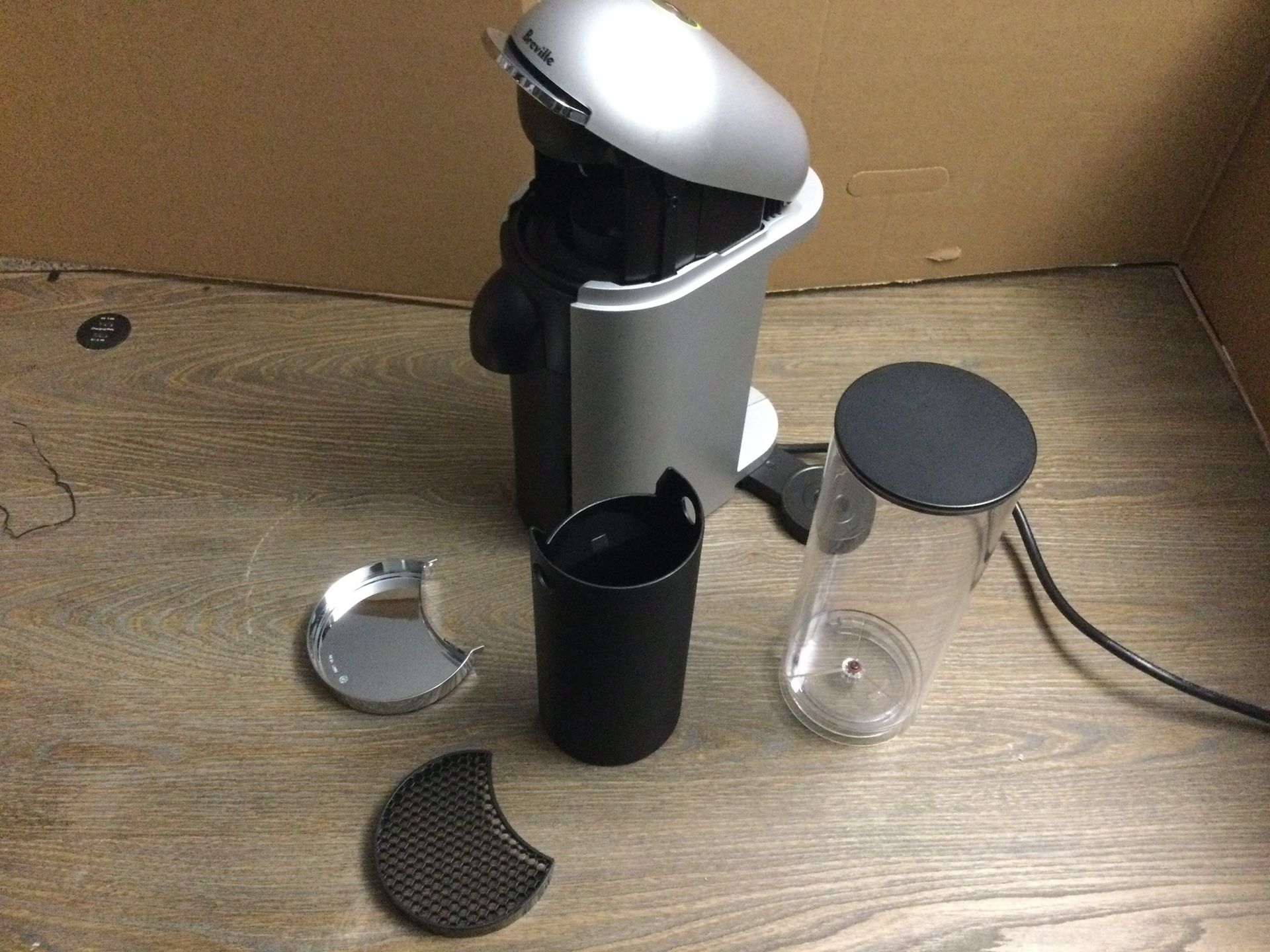 BREVILLE COFFEE AND ESPRESSO MAKER CHAR GREY LIKE NEW CONDITION