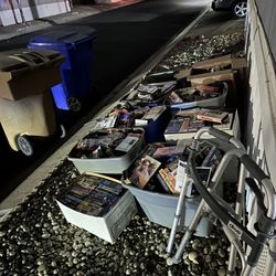 Free VHS, dvds, 