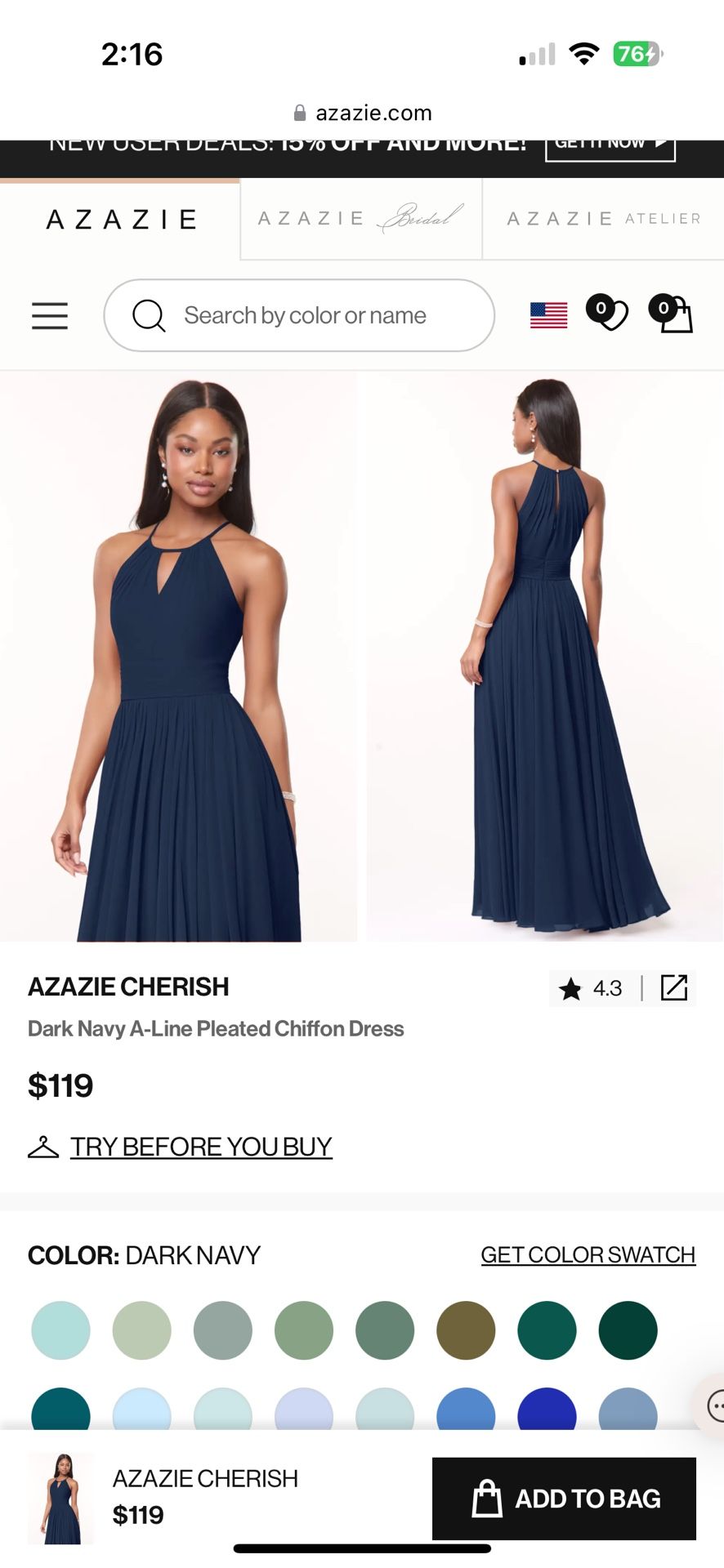 Azazie Bridesmaid Dress