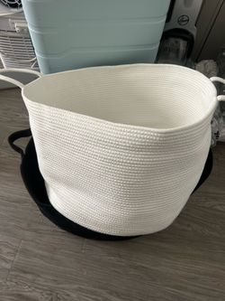 white basket