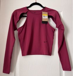 Nike Long Sleeve Crop Top with Cutouts