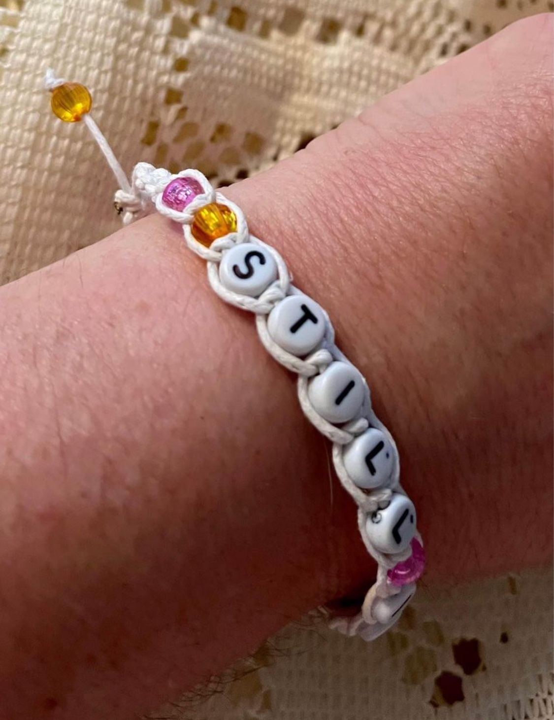 STILL INTO YOU Paramore Beaded Bracelet - Adjustable Handmade - Haley Williams