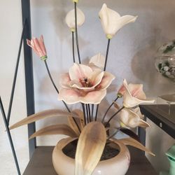 Vintage Metal Flower Pot