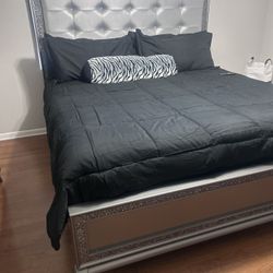 King Bed Set And Tv Stand (mattress Is NOT included) 