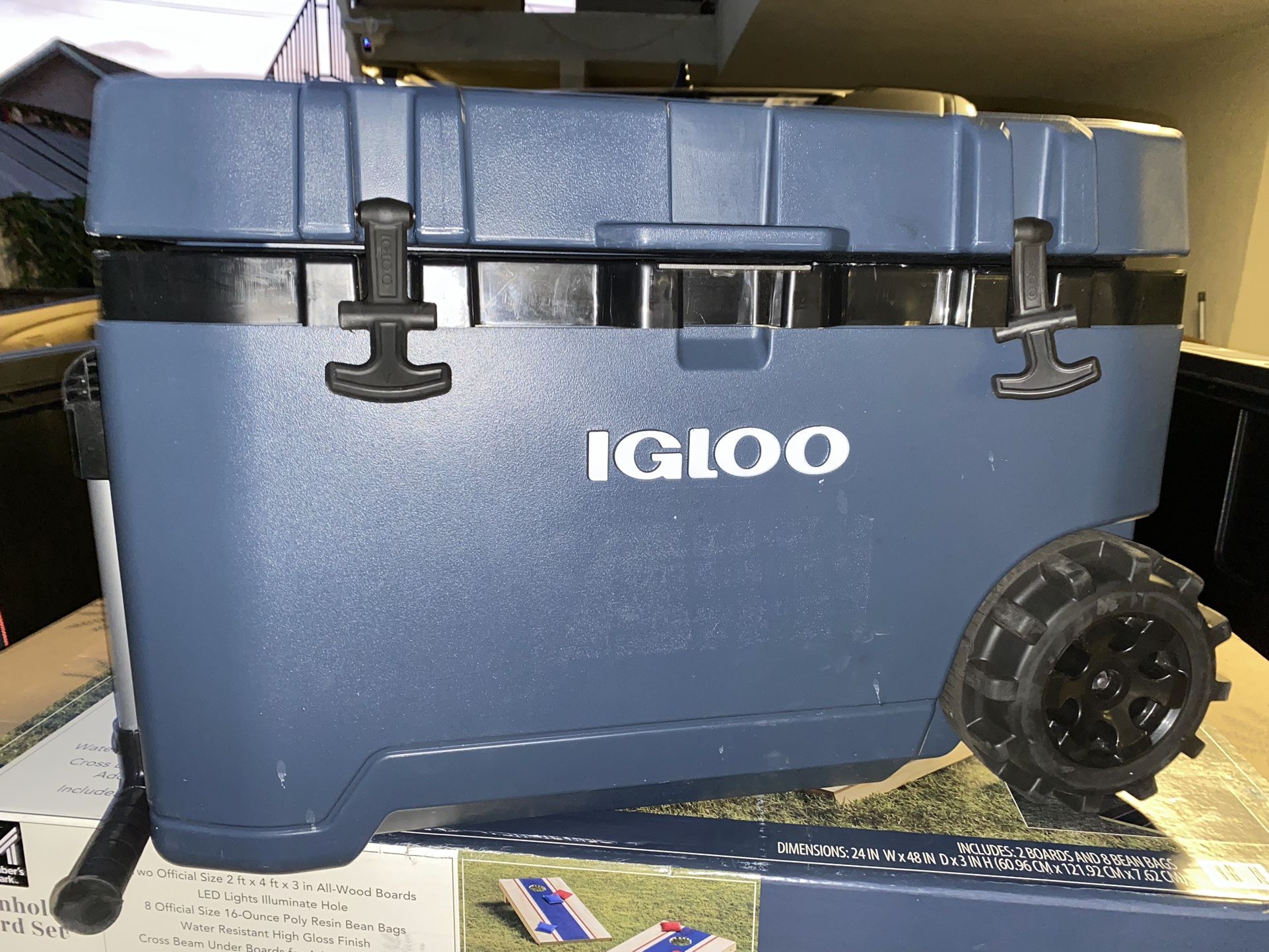 gloo 75 Quart Rugged Performance Cooler with Wheels, Rugged Blue
