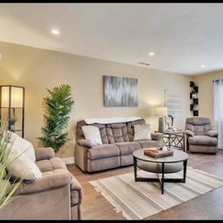 Grey Couches Plus Recliner Chair