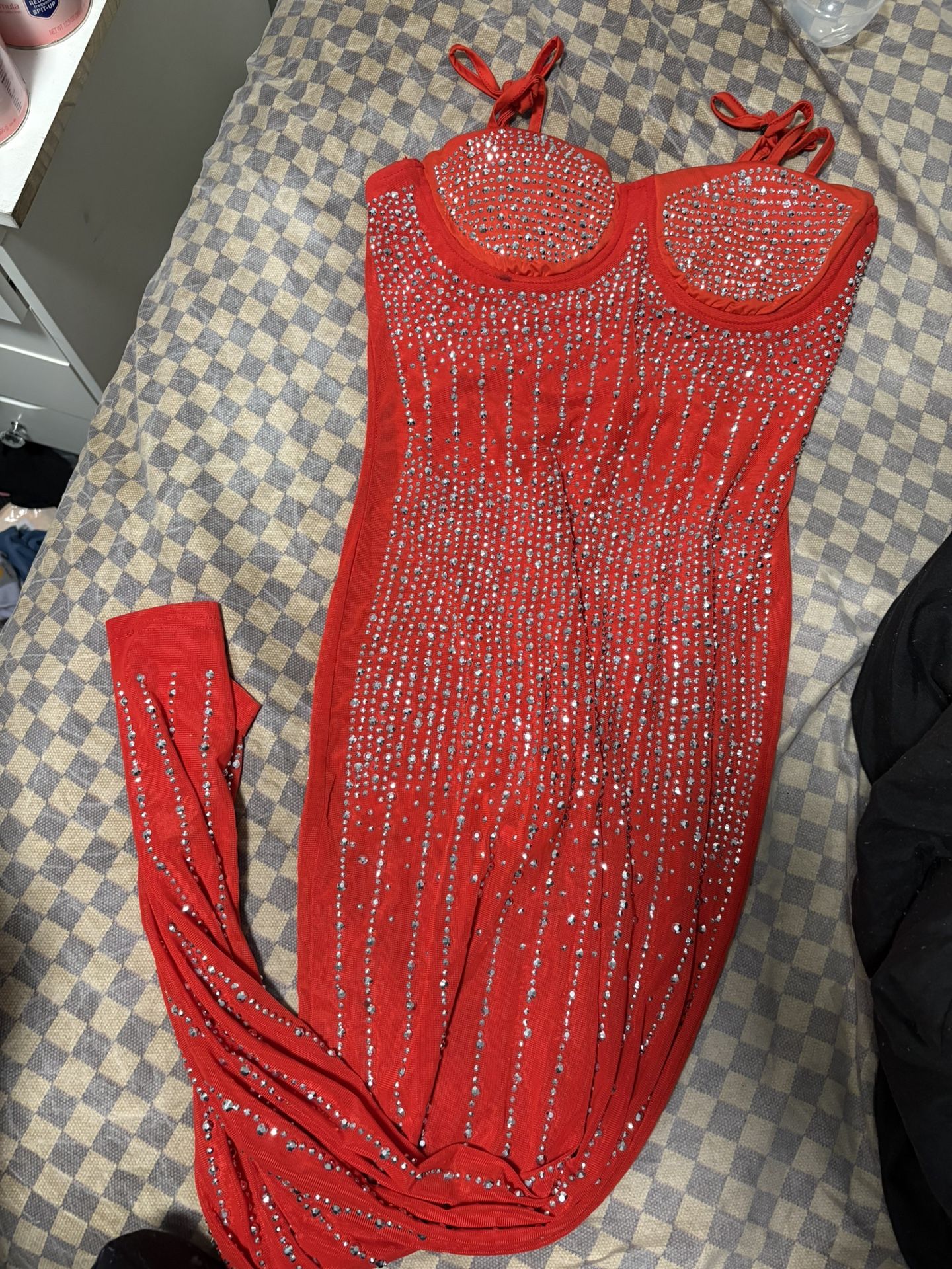 Red Sequin Dress