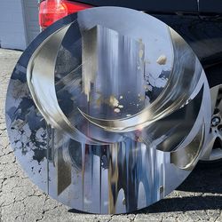 Beautiful Abstract  Unique Round Wall  Art !!