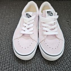 Womans Vans Size 5.5 Pastel Pink