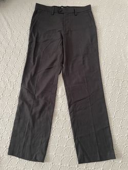 NWT $76 G.H. Bass Men's Smoky Charcoal Dress Slacks 32 x 32 Front Flat
