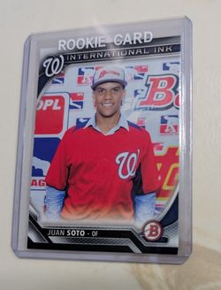 2016 Topps Juan Soto International Ink Rookie Card Yankees