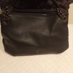 Purse Black Handbag With Multiple Compartmemts  ( Nwot)