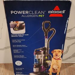 BISSELL PowerClean Allergen Pet
Vacuum (model 3000) (brand new never used)
