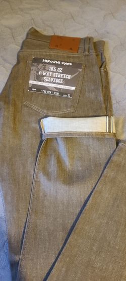 HIROSHI KATO NEW . 10.0 OZ SALVEDGE FOR MEN SIZE 33