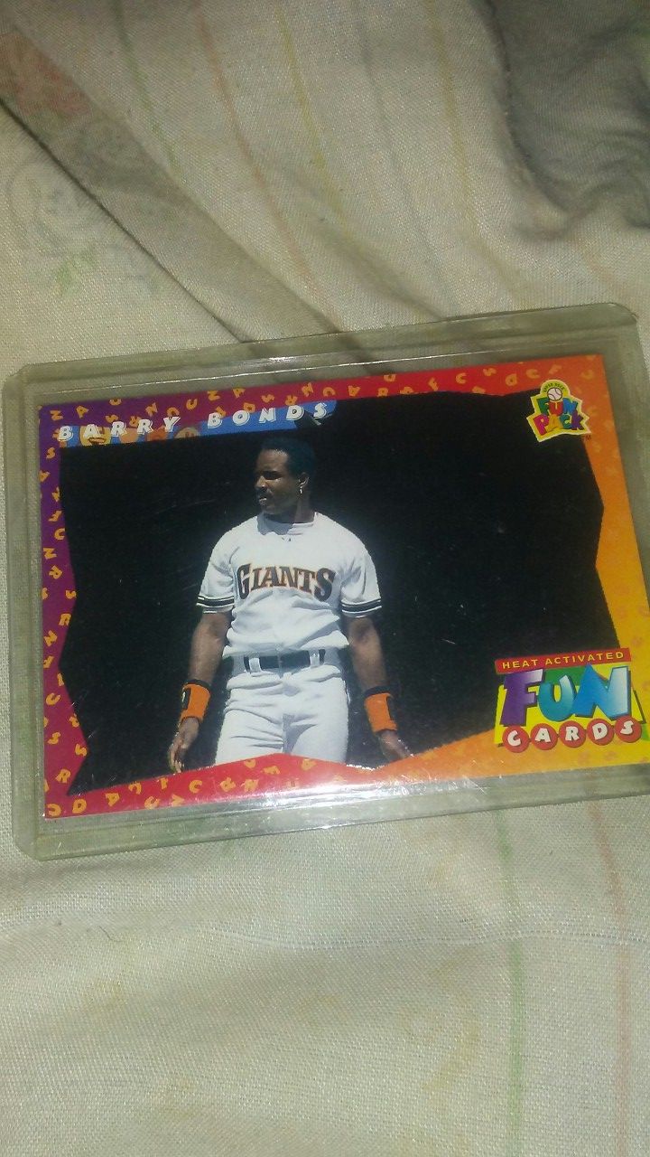 1993 Baseball Card changes color when touched