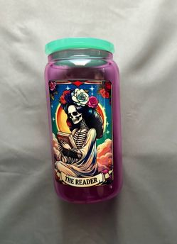 The Reader Card 16oz Glass Cup