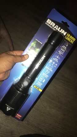 13000 lumens Braun flashlight
