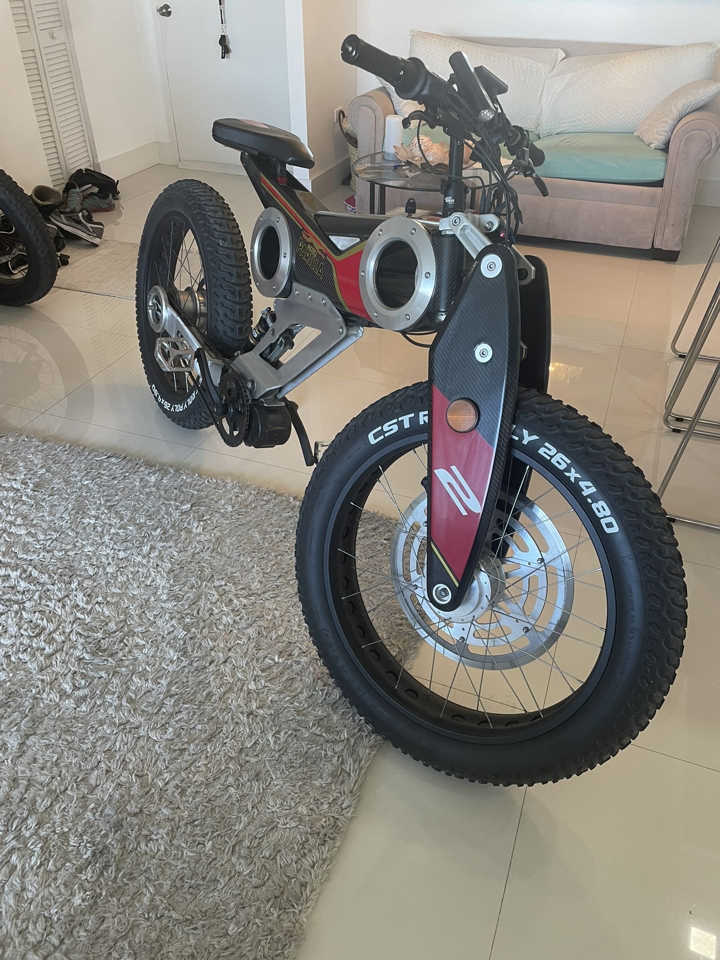 Moto Parilla- E Bike, Carbon Fiber, Made in Italy