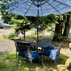 Cute Black Metal Patio Set