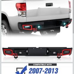 2007–2013 TOYOTA TUNDRA STEEL REAR BUMPER