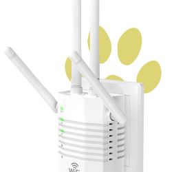 WiFi Extender Signal Booster With 4 Antennas, WiFi Extender With 1200Mbps Dual - Band, WiFi Booster Stable 12880 Sq.ft