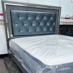 NEW KING SIZE LED BED WITH MATTRESS AND BOXSPRING INCLUDING FREE DELIVERY- BEDROOM FURNITURE SECTIONAL SOFA AND MORE 