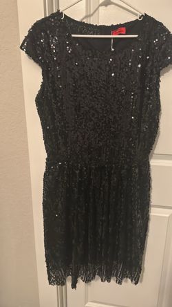 Black Sequined dress XL
