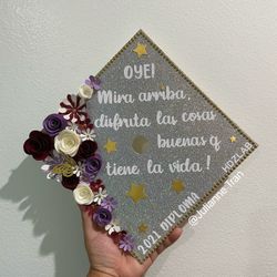 Customizable/ Personalize Graduation cap and Cap Topper