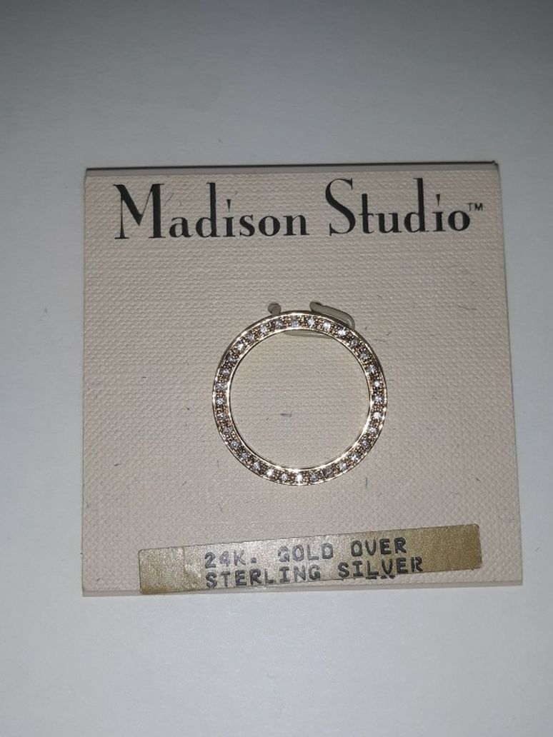 Madison Studio 24K. Gold Over Sterling Silver Pendant