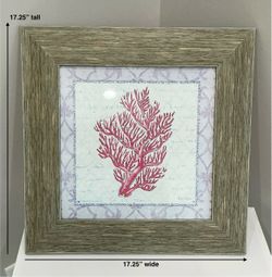 Kirkland’s Framed Emily Adams “Coral Beauty Light 1” Hanging Print