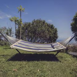 HAMMOCK - 12 Feet Double Hammock with Space Saving Steel Stand