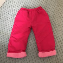Pink Winter Fleece Pants - 18 Month