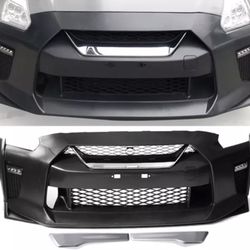 Fits 09-22 Nissan R35 GTR Upgrade 09-16 to 17-22 Front Bumper Cover Conversion