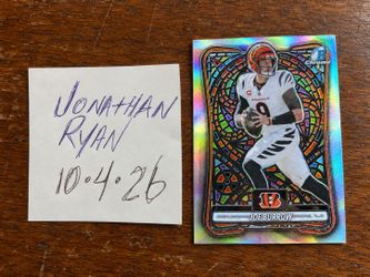 2026 Bowman Chrome Joe Burrow Etched In Glass Refractor SSP