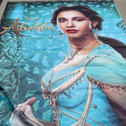 Beautiful Princess Jasmine/Aladdin Fabric Banner 92”x120”