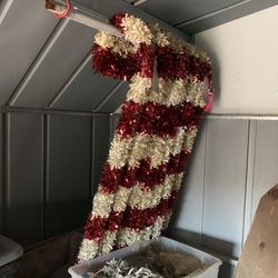 9 Tinsel Candy Canes All For $10